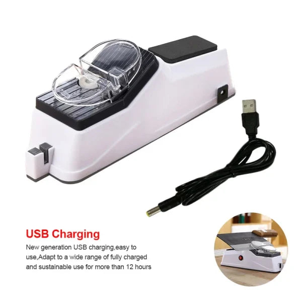 USB Electric Knife Sharpener – Professional Rechargeable Tool for Knives & Scissors