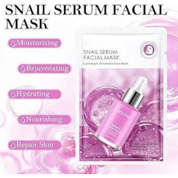 Pack Of 05 – Anti-wrinkle Face Sheet Mask | Anti Aging Hydrating Anti-acne Repairing Brightening Moisturizing Retinol Serum Facial Mask