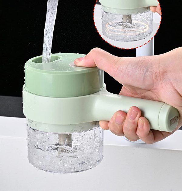 5 In 1 Handheld Hammer Electric Vegetable Cutter Set Mini Wireless Food Choppers Garlic Vegetable Chopper Slicer Machine