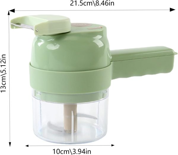 5 In 1 Handheld Hammer Electric Vegetable Cutter Set Mini Wireless Food Choppers Garlic Vegetable Chopper Slicer Machine