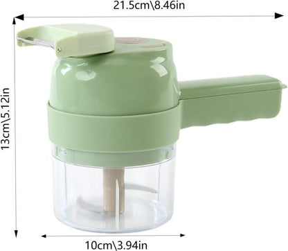 5 In 1 Handheld Hammer Electric Vegetable Cutter Set Mini Wireless Food Choppers Garlic Vegetable Chopper Slicer Machine