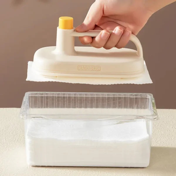 (nw000263) Disposable Kitchen Oil Removal Special Cleaning Cloth Bathroom Lazy Cleaning Tool Replaceable Cleaning Cloth (magic Brush)