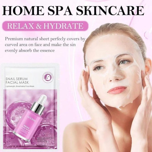 Pack Of 05 – Anti-wrinkle Face Sheet Mask | Anti Aging Hydrating Anti-acne Repairing Brightening Moisturizing Retinol Serum Facial Mask